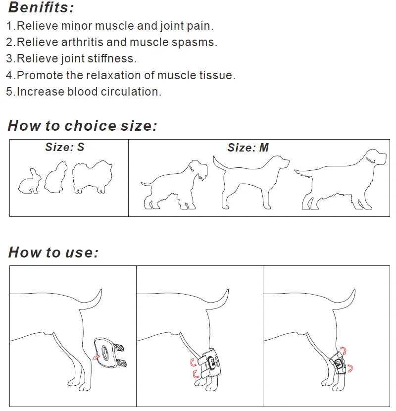 Red light therapy for pets joint wrap